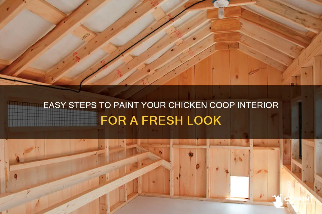 how to paint interior of chicken coop