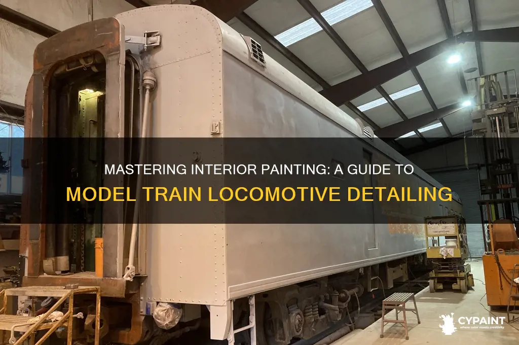 how to paint interior of model train locomotive