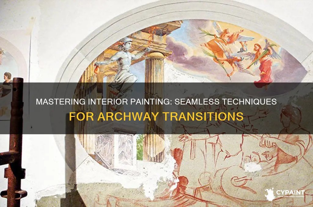 how to paint interior with arch way transitions