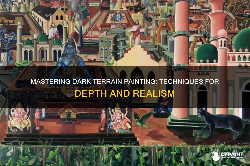 how to paint into the dark terrain