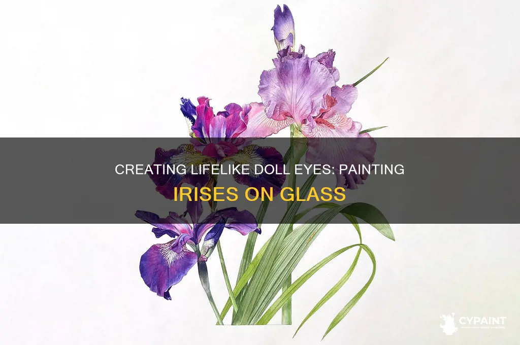 how to paint irises for glass eyes for dolls