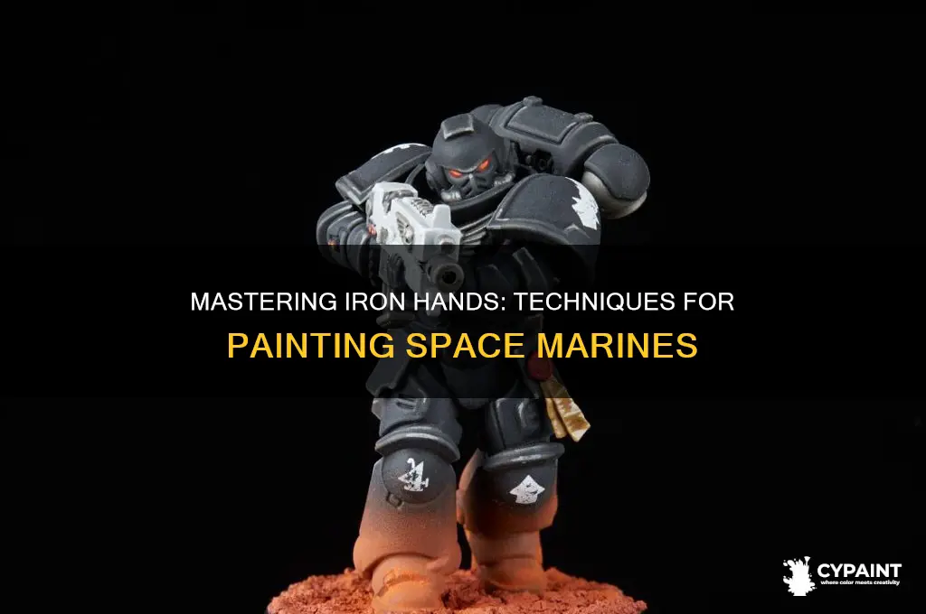 how to paint iron hands space marines