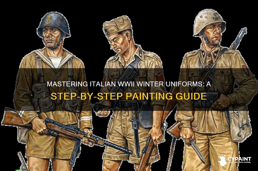how to paint italian ww2 winter uniforms