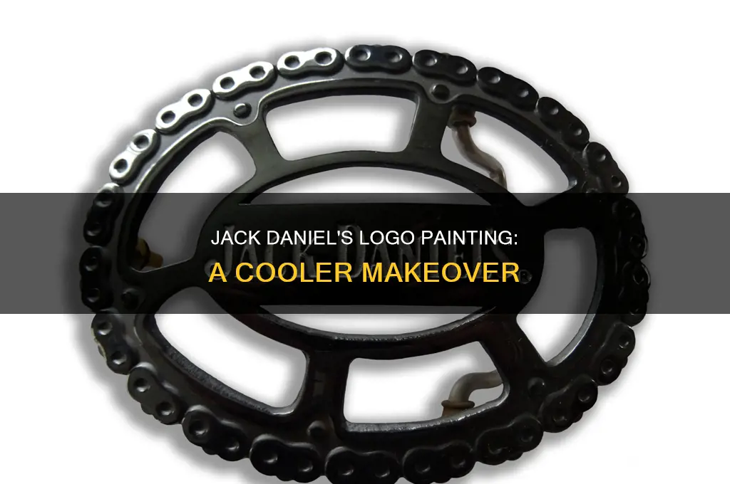 how to paint jack daniels logo on a cooler
