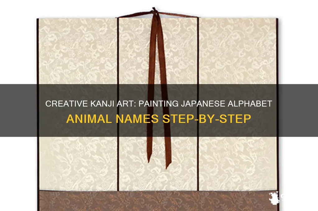 how to paint japanese alphabet animal names