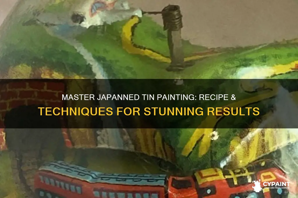 how to paint japanned tin with recipe