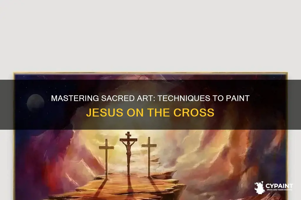 how to paint jesus on the cross