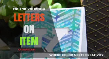 Mastering Embossed Letter Painting: Techniques for Perfectly Highlighted Text