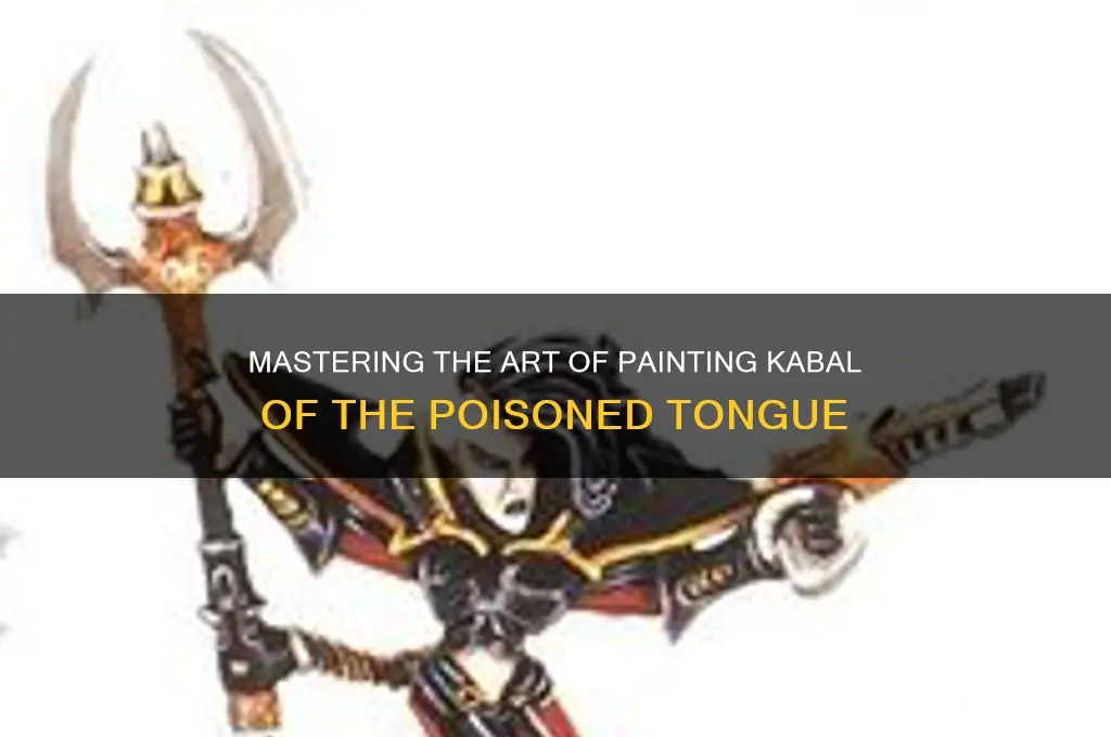 how to paint kabal of the poisoned tongue