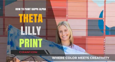 Mastering the Art: Painting Kappa Alpha Theta Lilly Print Step-by-Step