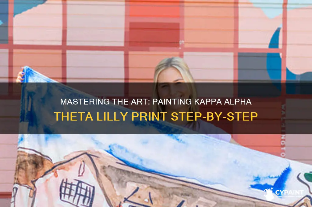 how to paint kappa alpha theta lilly print