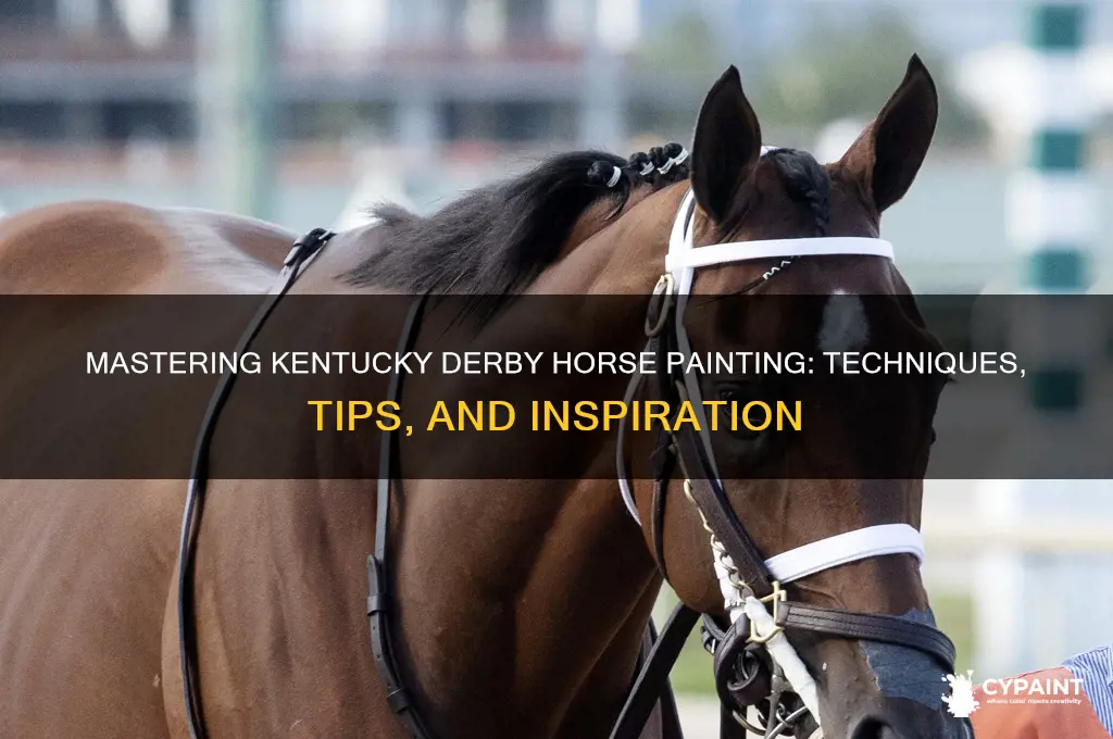 how to paint kentucky derby horse painting
