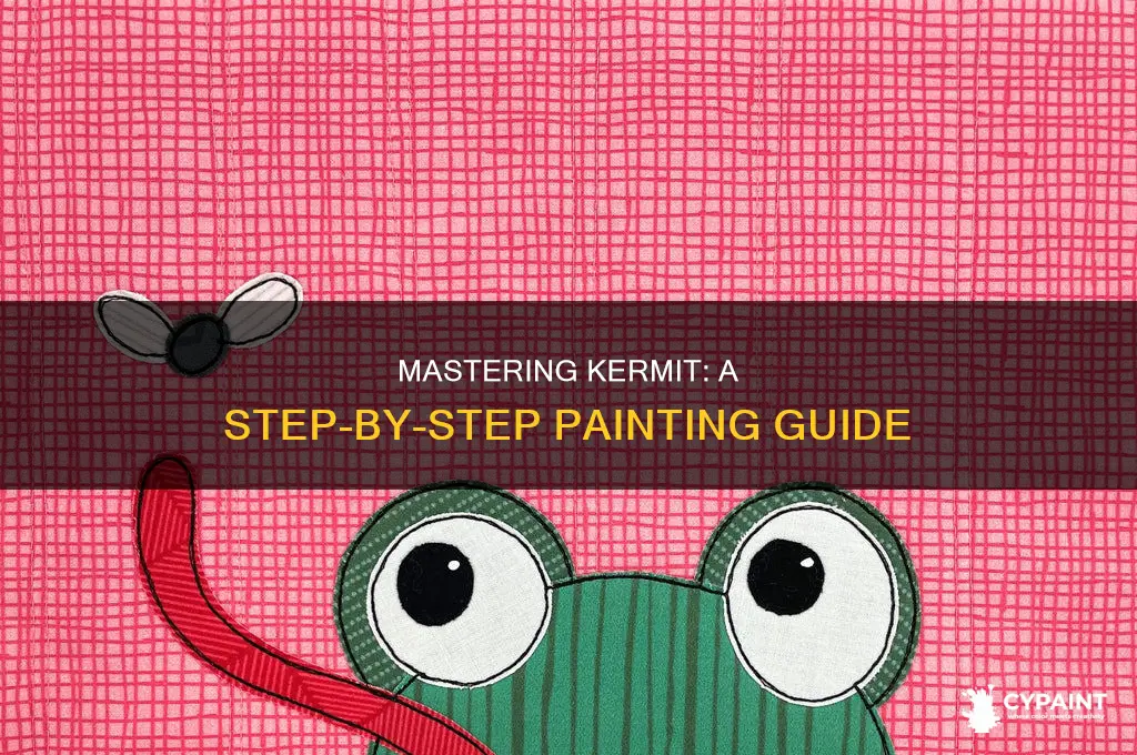 how to paint kermit the frog step by step