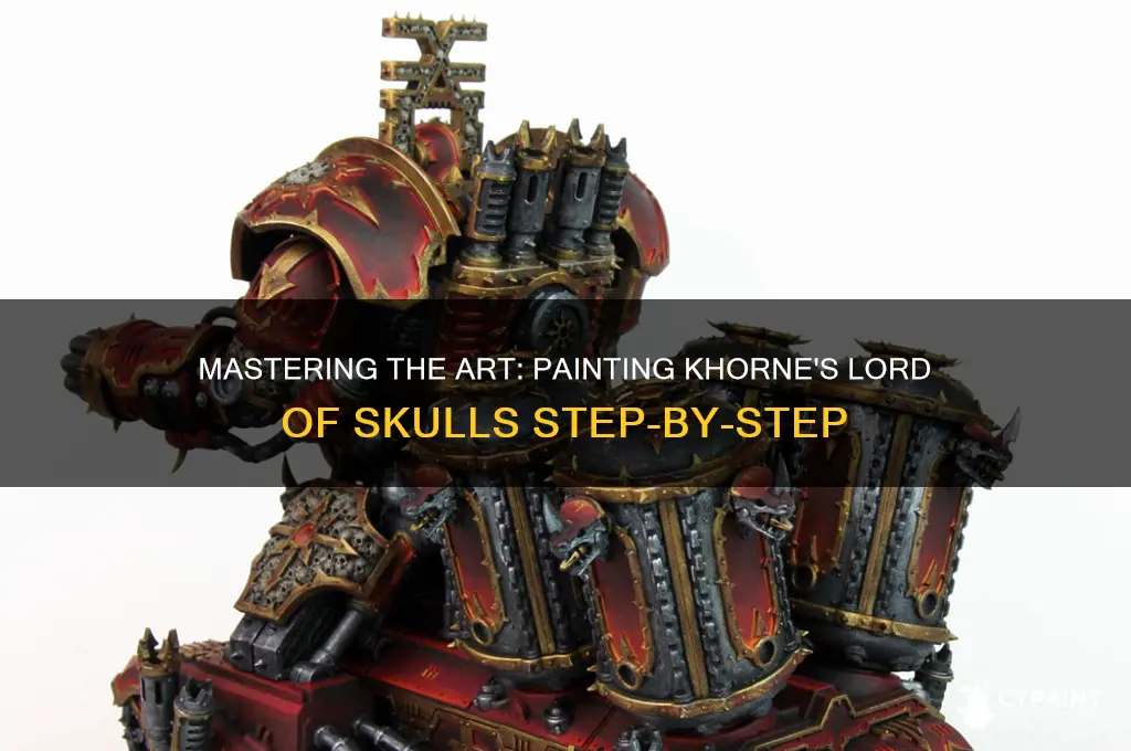 how to paint khorne lord of skulls