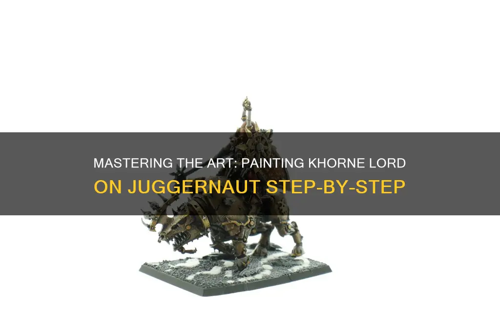 how to paint khorne lord on juggernaut