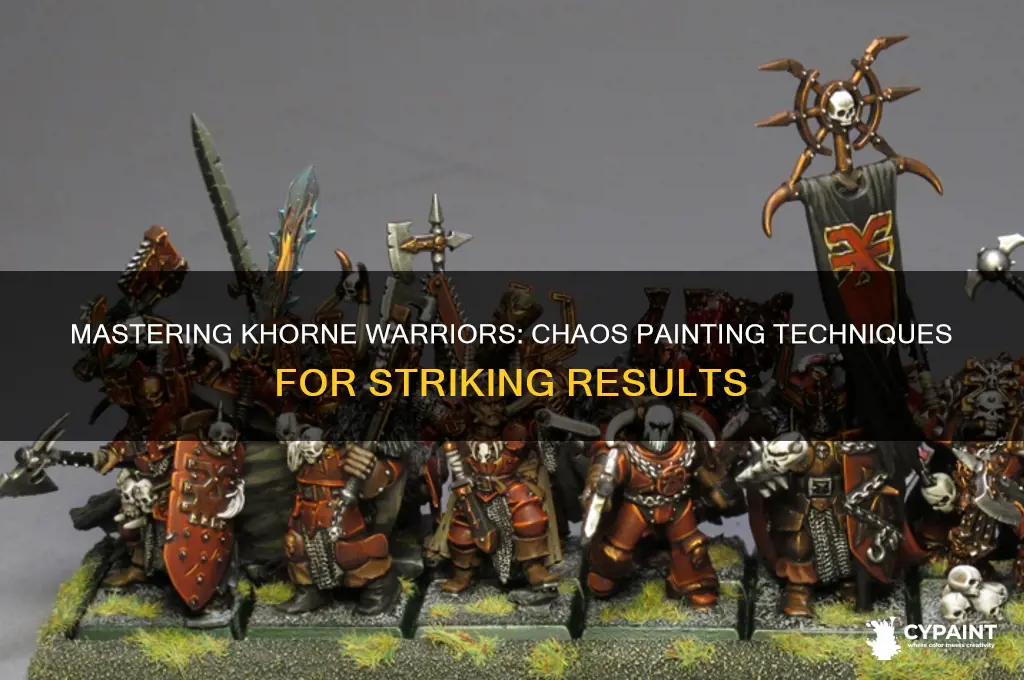 how to paint khorne warriors of chaos