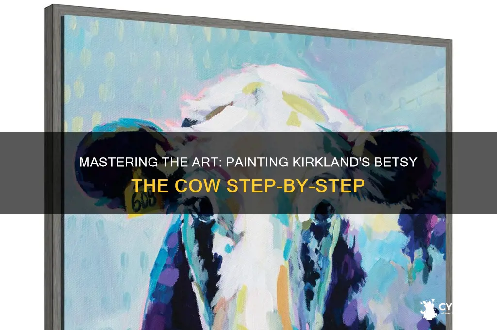 how to paint kirklands betsy the cow