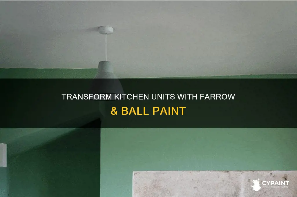 how to paint kitchen units with farrow and ball