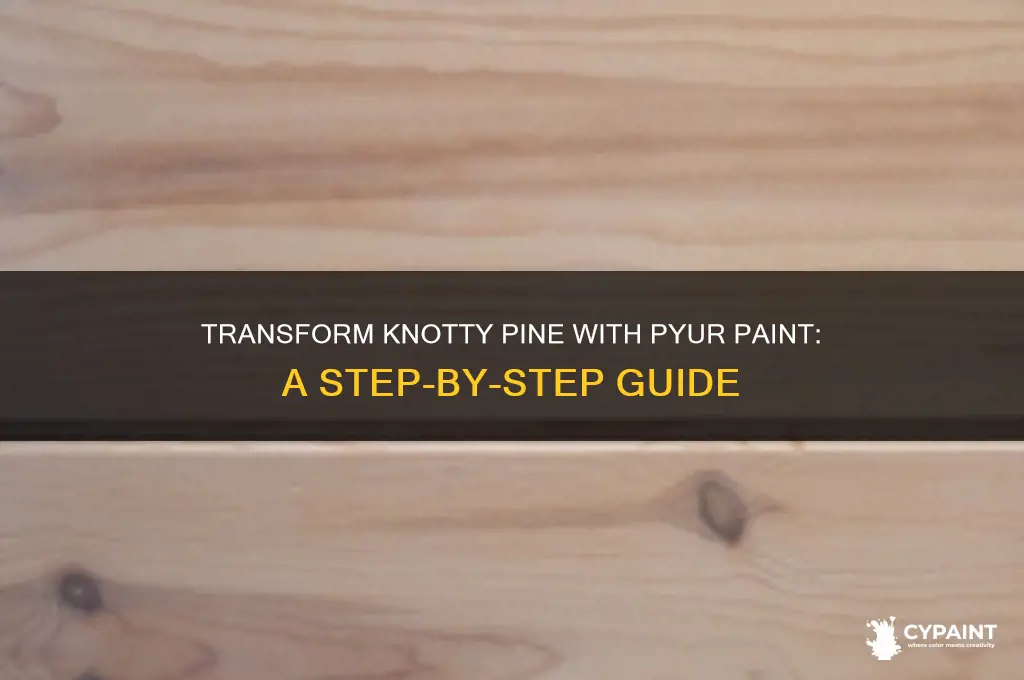 how to paint knotty pine w pyur