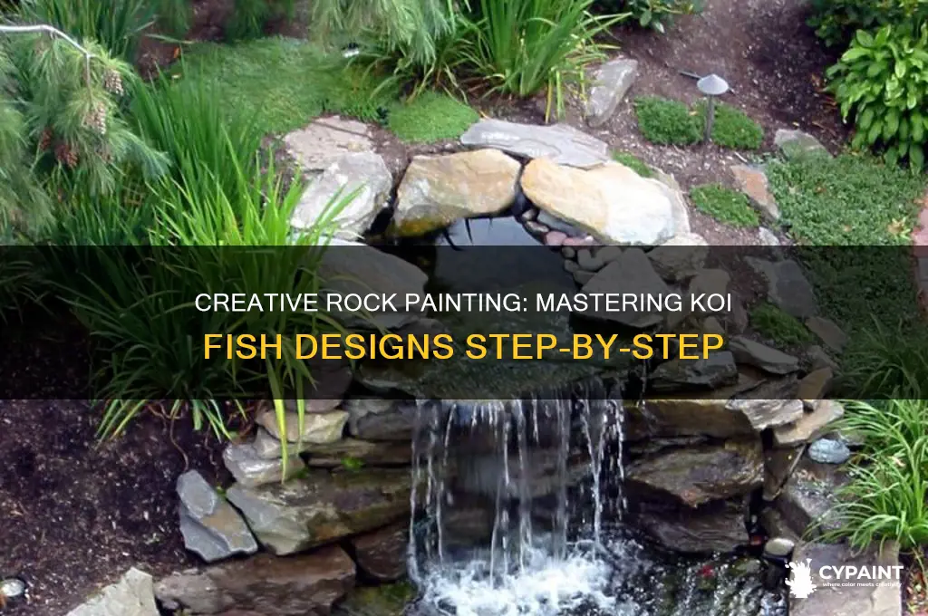 how to paint koi fish on rocks