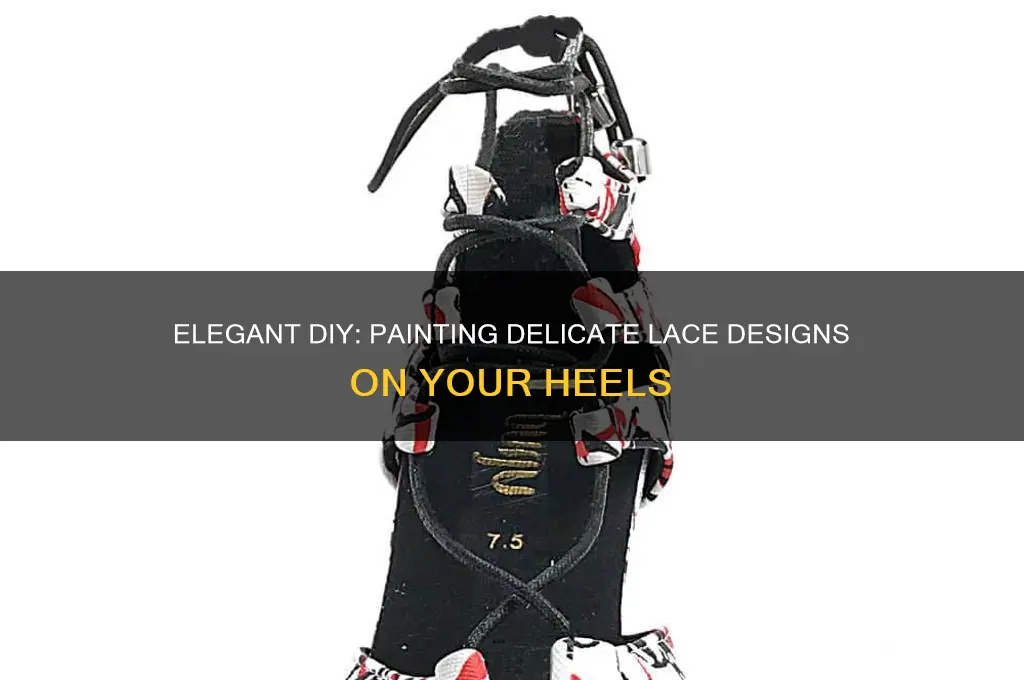 how to paint lace on your heels