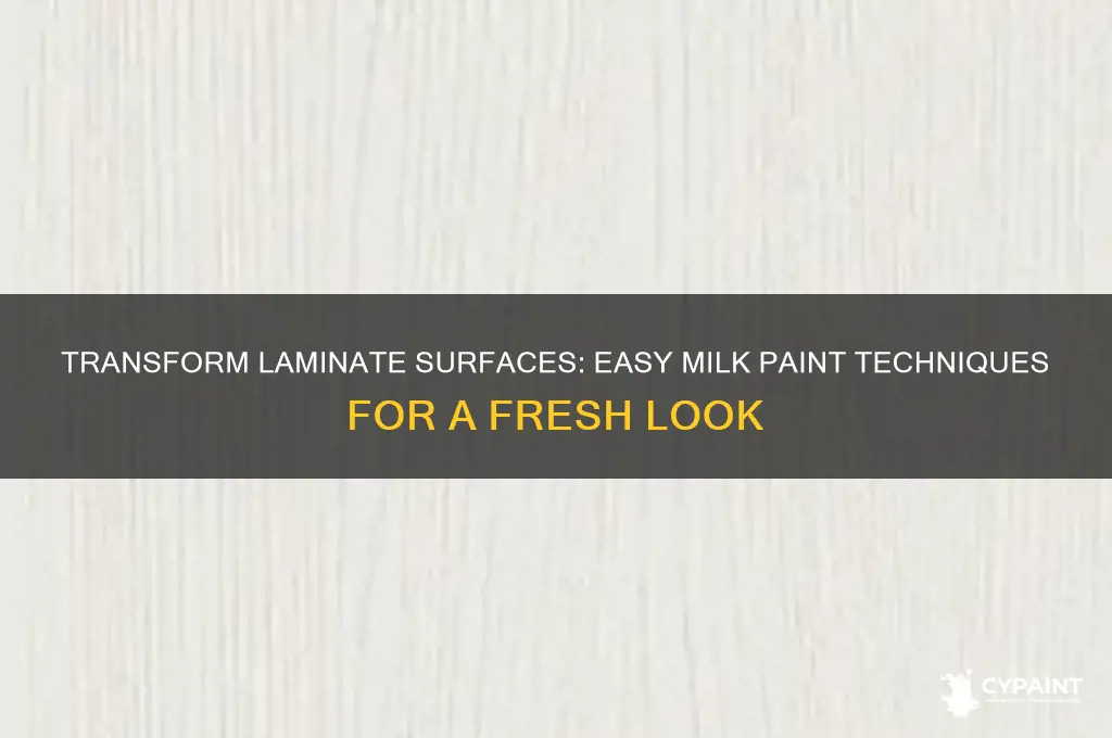 how to paint laminate with milk paint