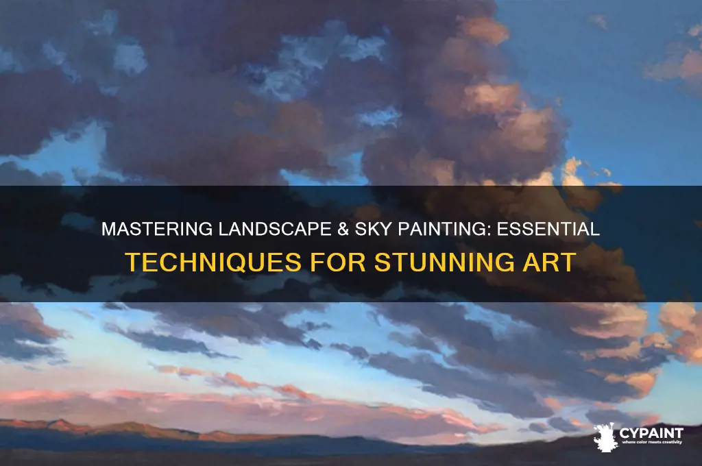 how to paint land scapes and skys