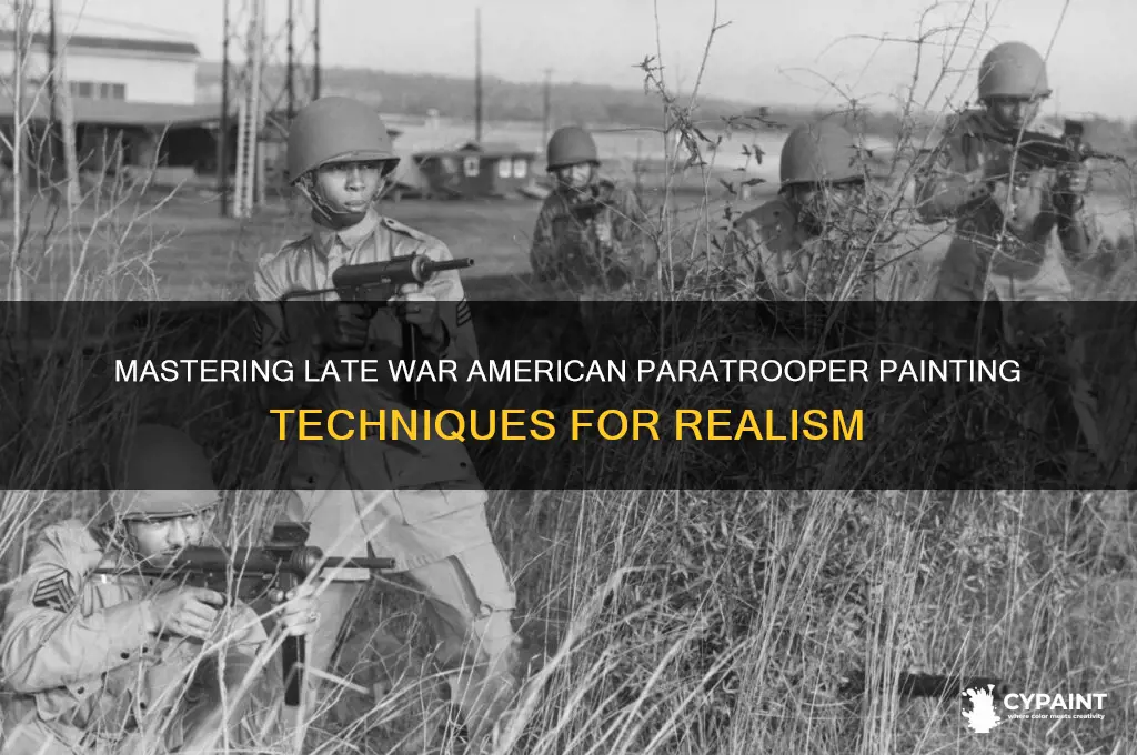 how to paint late war american paratroopers
