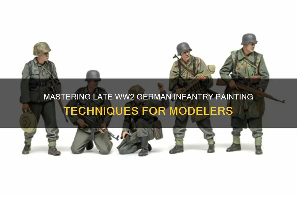how to paint late ww2 german infantry