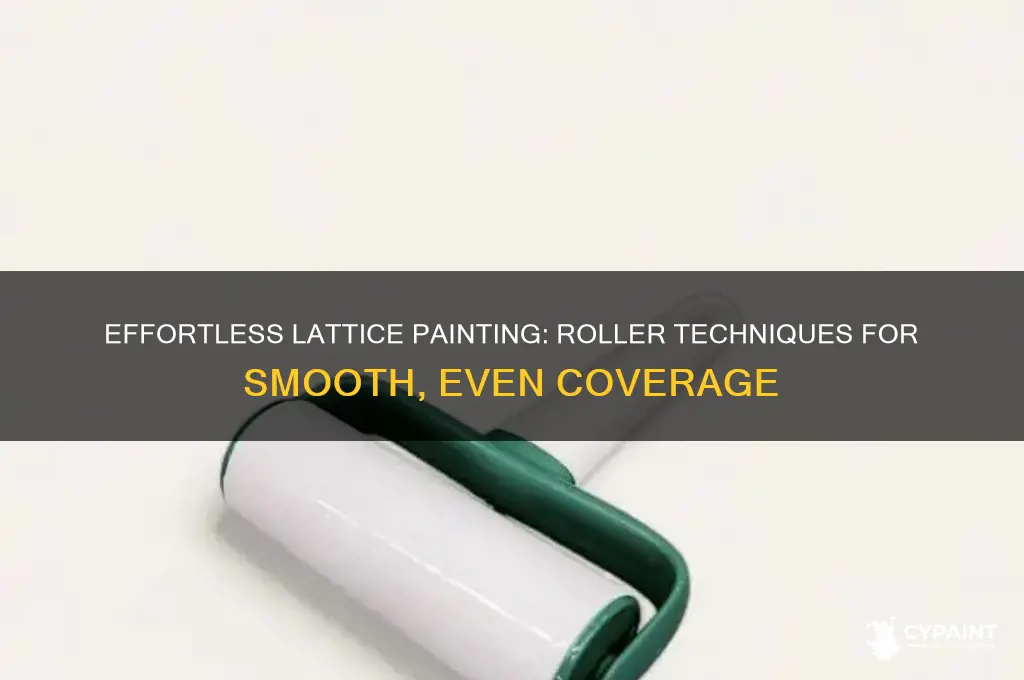 how to paint lattice with a roller
