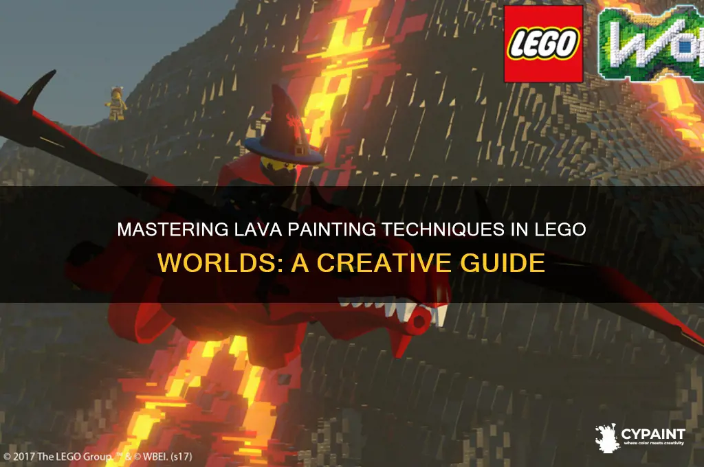how to paint lava in lego worlds