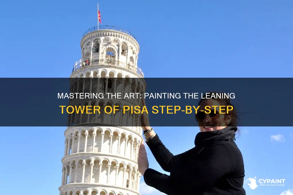 how to paint leaning tower of pisa