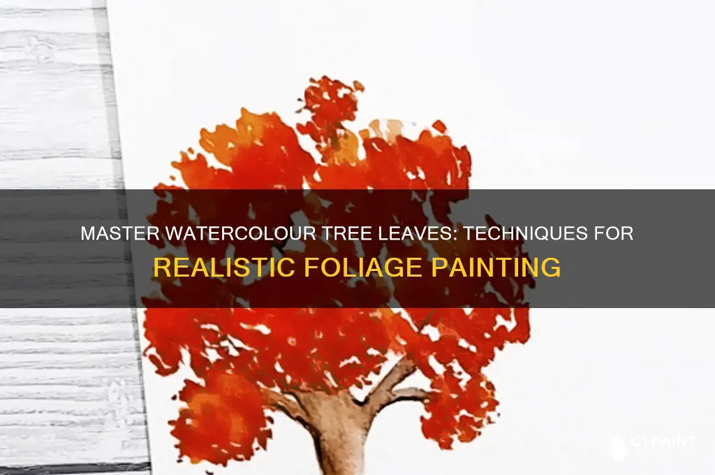 how to paint leaves on trees in watercolour