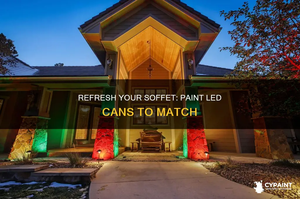 how to paint led can lights to match soffet