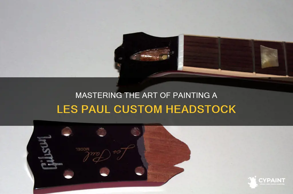 how to paint les paul custom headstock