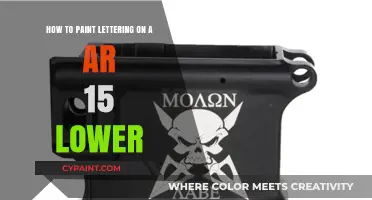 Customizing Your AR-15: Painting Lettering on the Lower