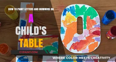 Creative Tips for Painting Letters and Numbers on Kids' Tables