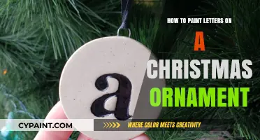 Festive DIY: Painting Letters on Christmas Ornaments Step-by-Step Guide