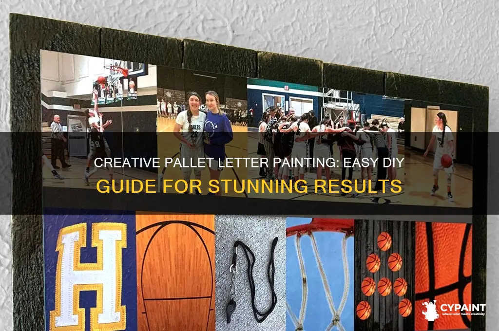 how to paint letters on a pallet