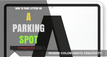Easy DIY Guide: Painting Perfect Letters on Your Parking Spot