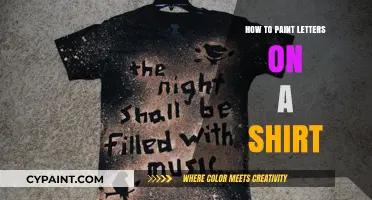 DIY Custom Shirt: Easy Steps to Paint Letters Perfectly