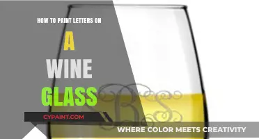 Elegant DIY: Painting Letters on Wine Glasses Step-by-Step Guide