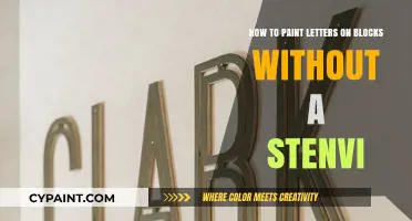 Crafting Letters on Blocks: No Stencil, No Problem!