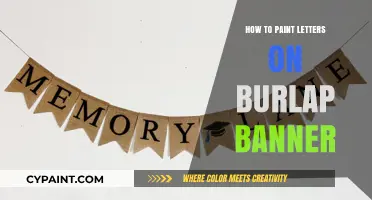 Easy DIY Burlap Banner: Painting Letters for Rustic Decor