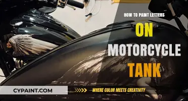 Customizing Your Ride: Painting Letters on a Motorcycle Tank