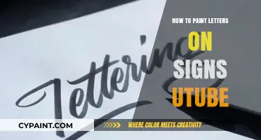 Mastering Sign Lettering: Easy Steps to Paint Letters on Signs via YouTube