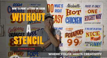 Creating Stencil-Free Signage: Painting Letters Like a Pro