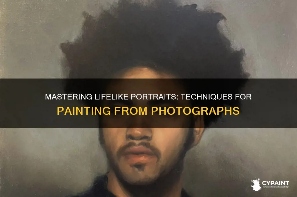 how to paint lifelike portraits from photographs