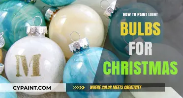 Creative Christmas Crafting: Painting Light Bulbs for Festive Decorations
