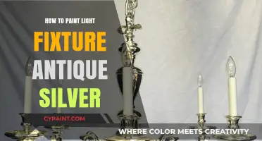 DIY Antique Silver Light Fixture Painting: Easy Step-by-Step Guide